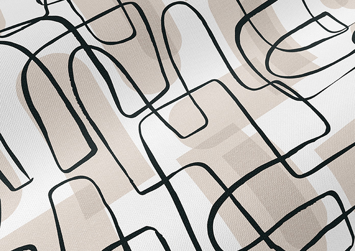 Meander, Beige - Roman Blind - Image 4